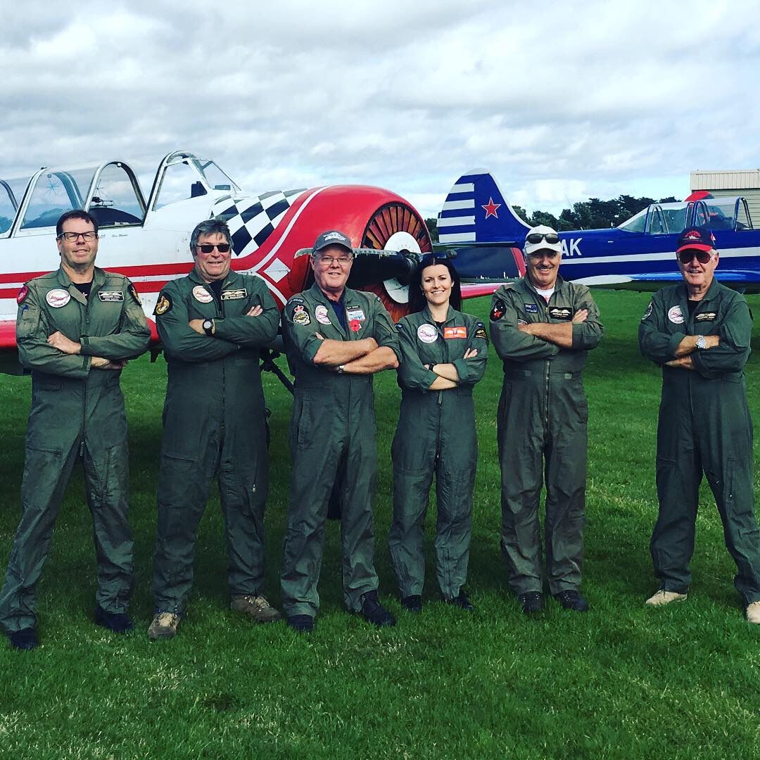 New Plymouth based Yak 52 team members.JPG
