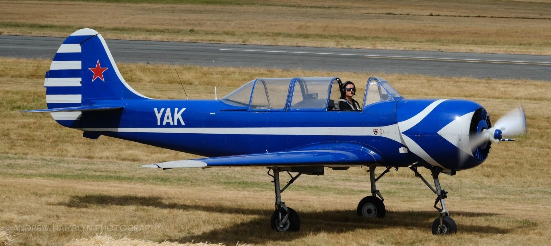 Fay Emeny in her Yak 52.JPG